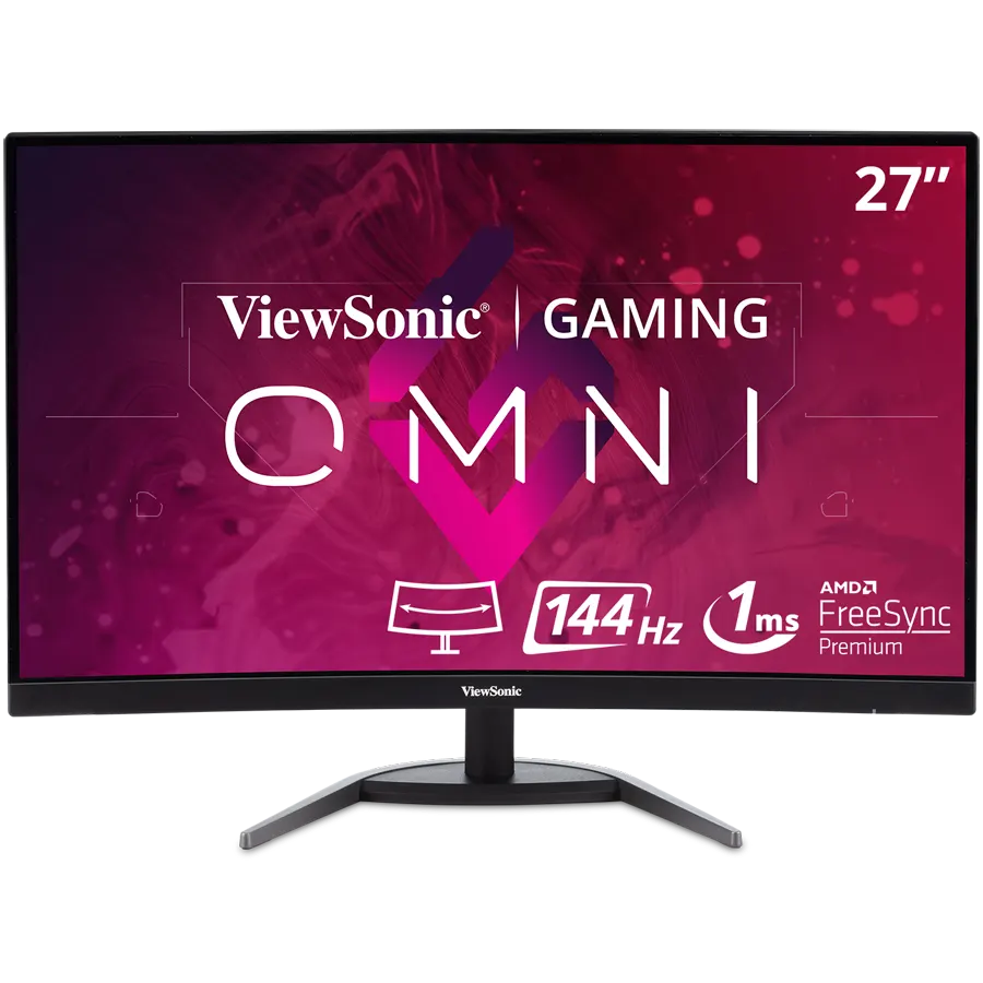 Monitor Curvo Gamer ViewSonic VX2768-2KPC-mhd OMNI 27" QHD 1440p 144Hz 1ms LED MVA FreeSync Premium